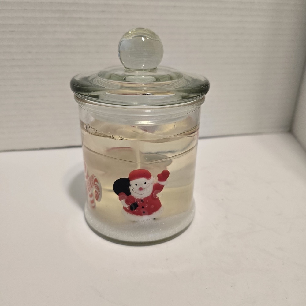 Langley Candle‎ Company Gel Jar Candle Christmas Santa Candy Cane Scent 18 oz